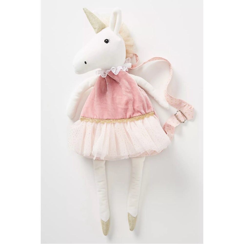 Anthropologie Mable Ballerina Backpack Pink Unicorn NWT - Picture 2 of 14